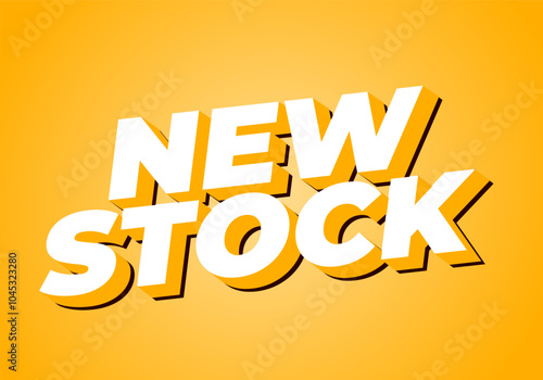 New stock. Text effect in modern colors with 3D style