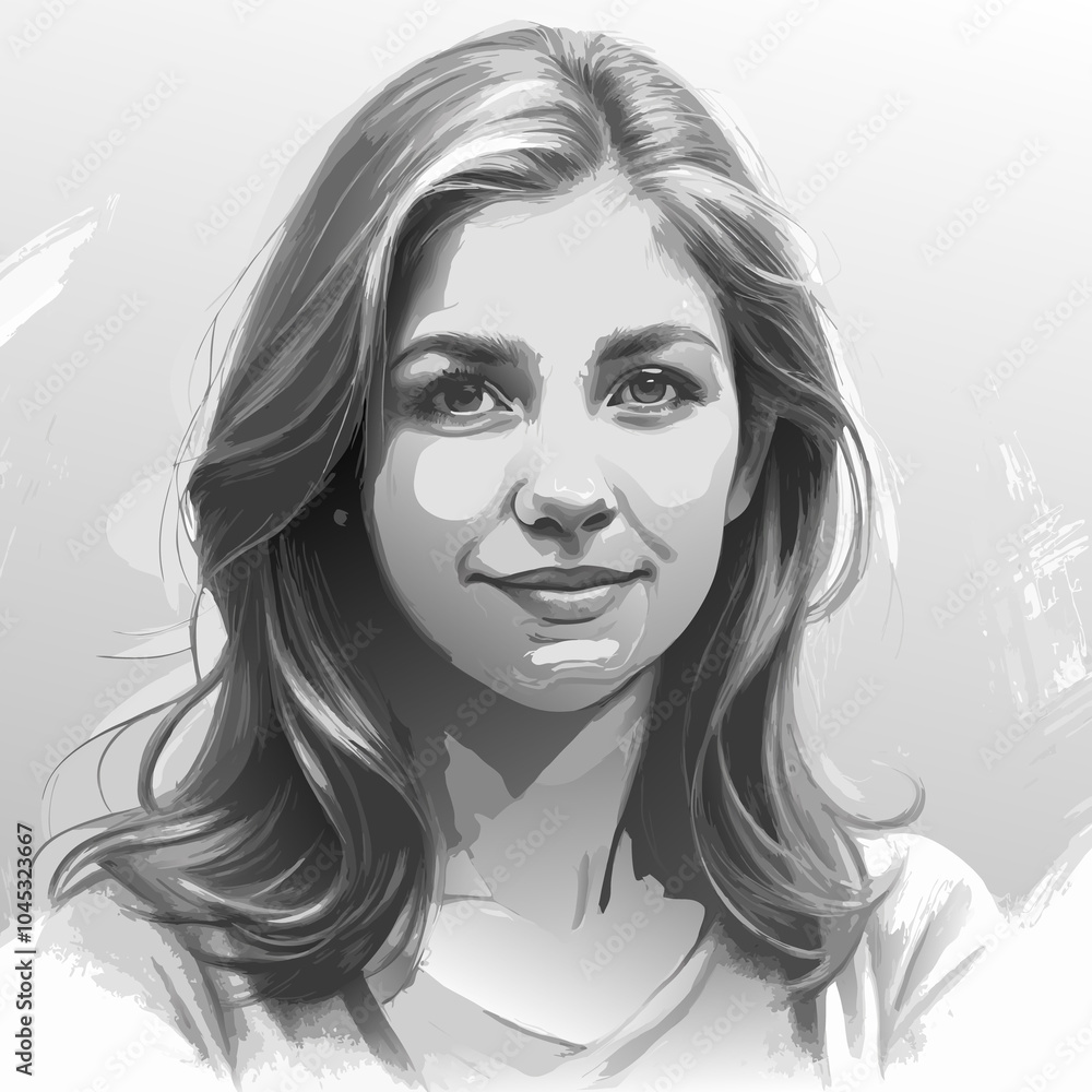 minimalist portrait sketch, generative ai minimalist portrait sketch, generative ai