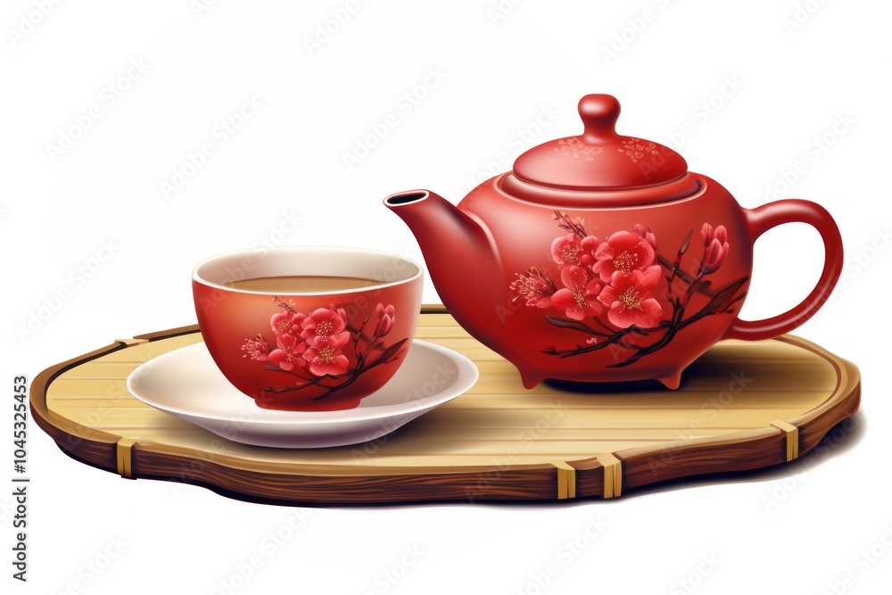 Traditional Chinese tea set teapot cup mug. Traditional Chinese tea set teapot cup mug.