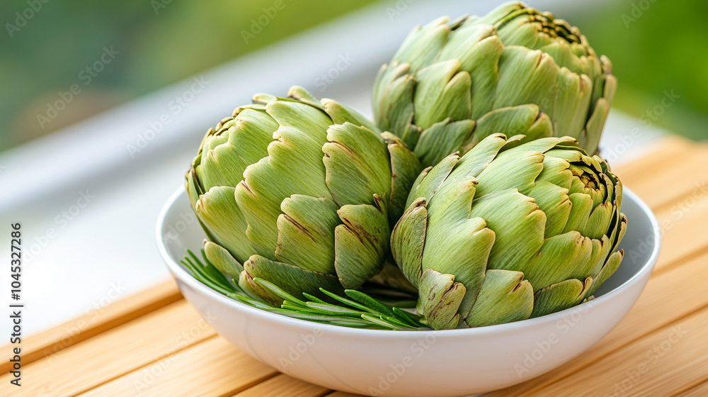 Obraz premium Artichoke with rosemary