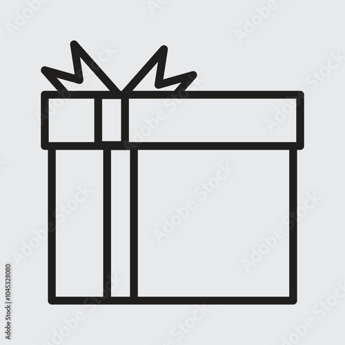 gift box with ribbon icon 