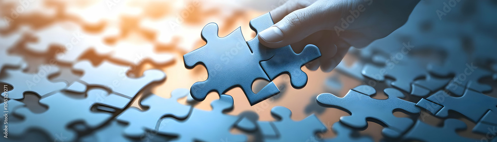 Floating Puzzle Pieces with Handshake Icons Symbolizing Partnership Deals in Business Agreements - Collaboration Concept in Photo Stock with Sharp Visuals and Balanced Lighting on White Background Floating Puzzle Pieces with Handshake Icons Symbolizing Partnership Deals in Business Agreements - Collaboration Concept in Photo Stock with Sharp Visuals and Balanced Lighting on White Background
