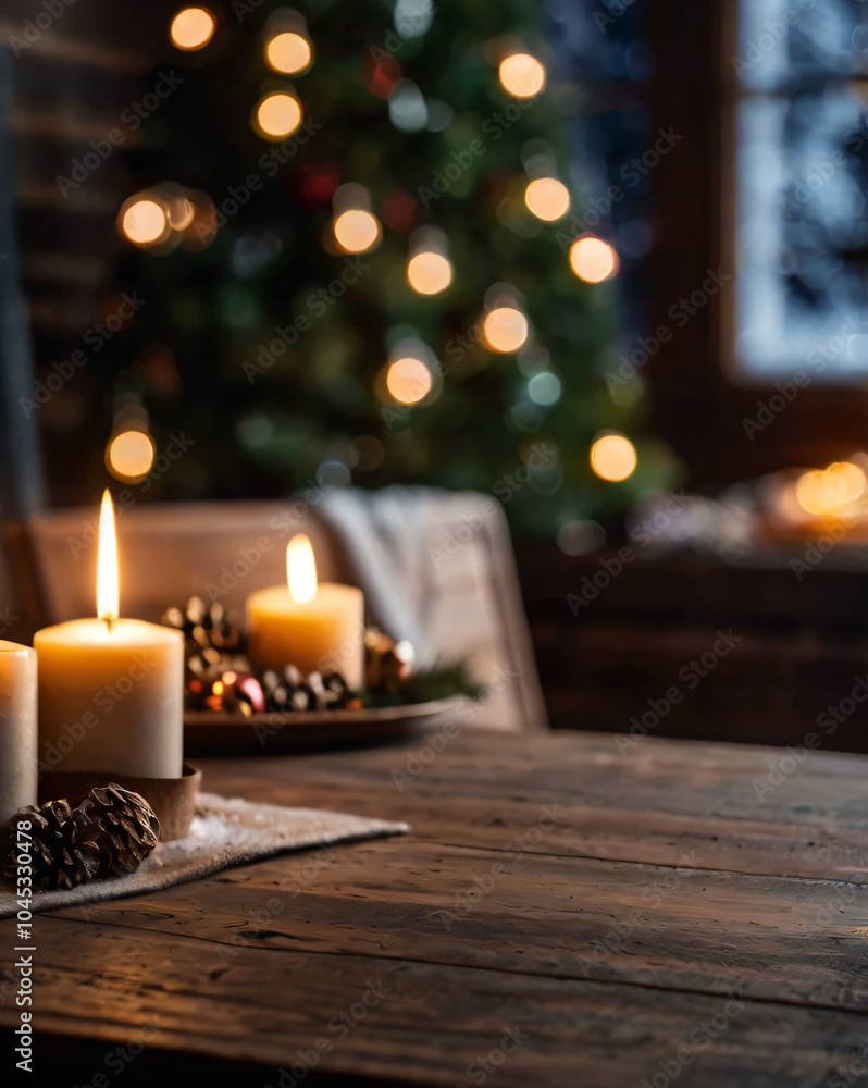 The Christmas background is adorned with traditional holiday elements. The Christmas background is adorned with traditional holiday elements.