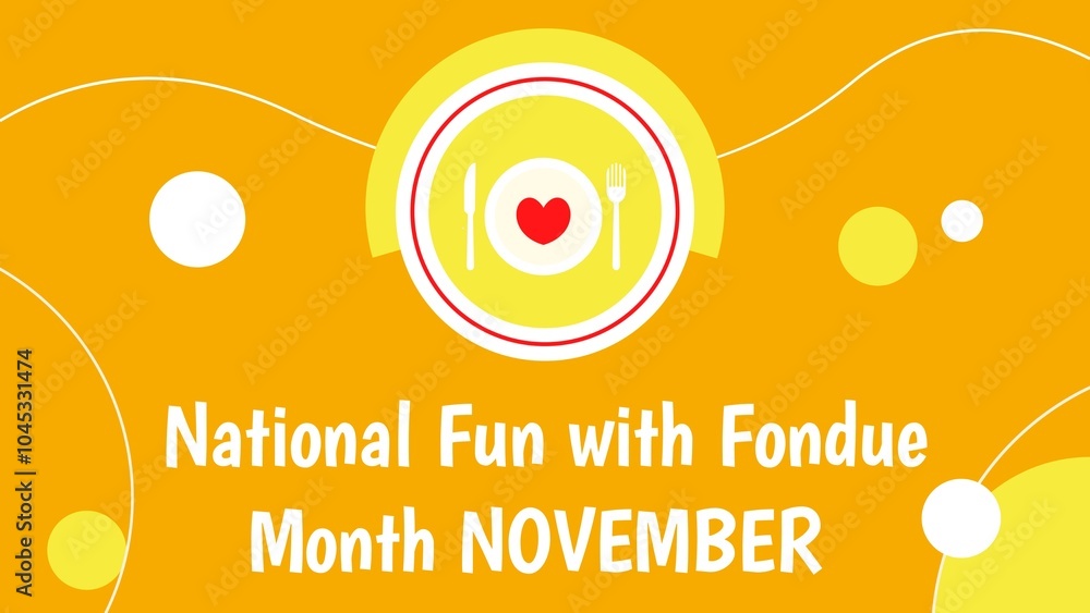 Obraz premium National Fun with Fondue Month November 