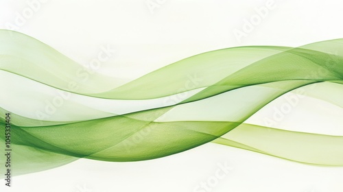 Swirling Green Energy Abstract Art