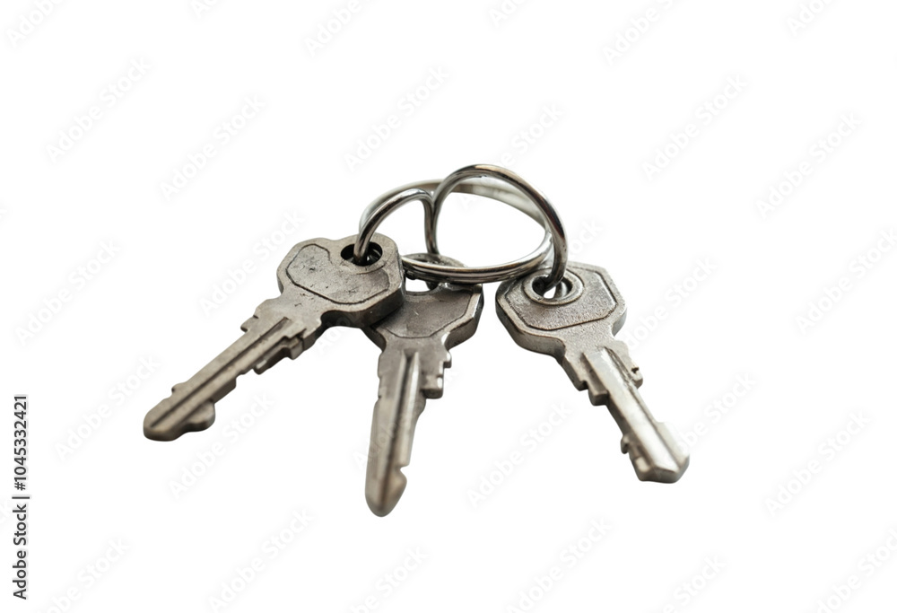 keys isolated on white background keys isolated on white background