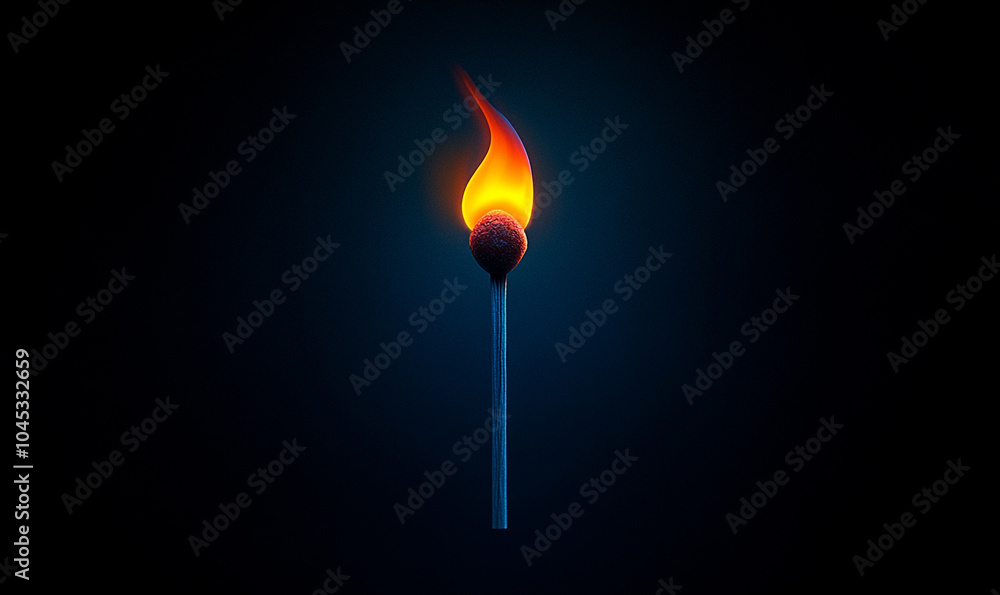A lit matchstick with a vibrant flame against a dark background, symbolizing ignition and light.
A lit matchstick with a vibrant flame against a dark background, symbolizing ignition and light.