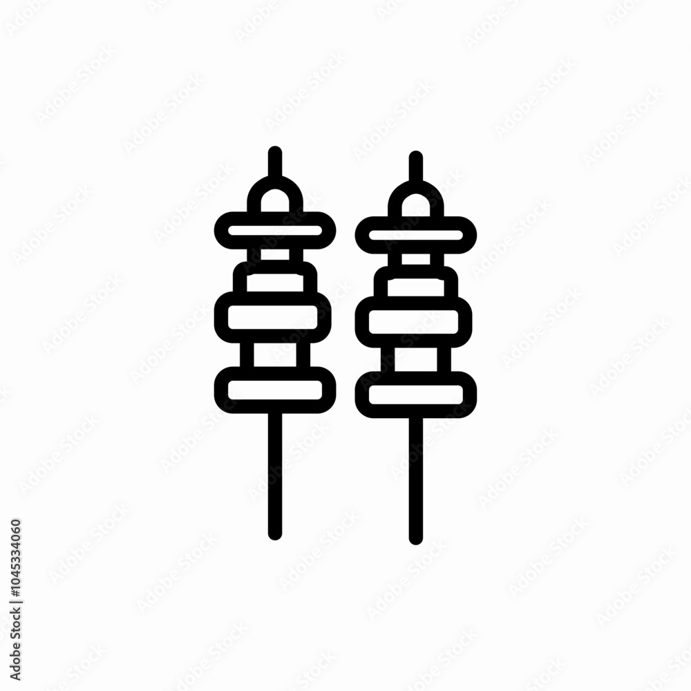 grilled fruit icon sign vector grilled fruit icon sign vector
