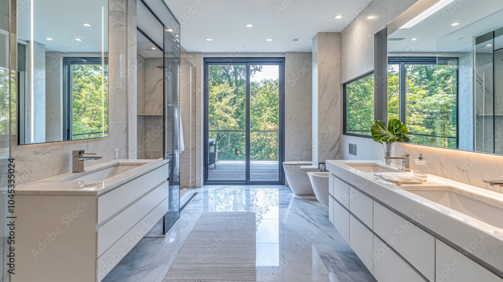 luxurious bathroom Modern Minimalist Features Clean lines, uncluttered spaces luxurious bathroom Modern Minimalist Features Clean lines, uncluttered spaces