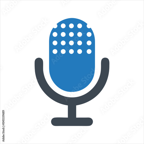 Microphone icon. mic icon. Podcast microphone icon