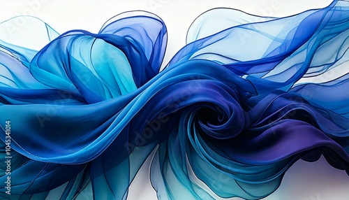 blue teal aqua wave wavy transparent semitransparent background chiffon voile organza tulle