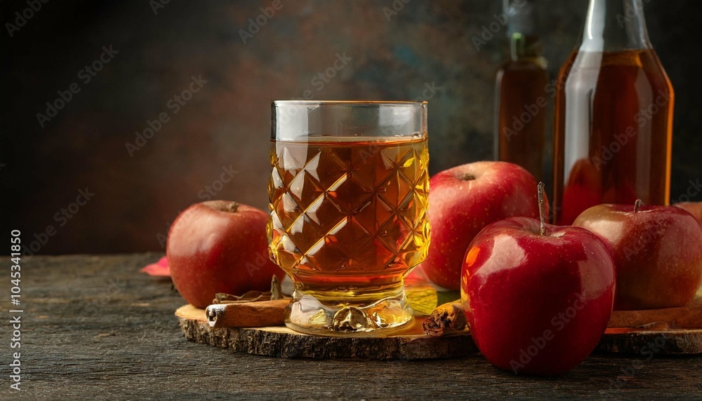 Poison Apple Cider on deep background Poison Apple Cider on deep background