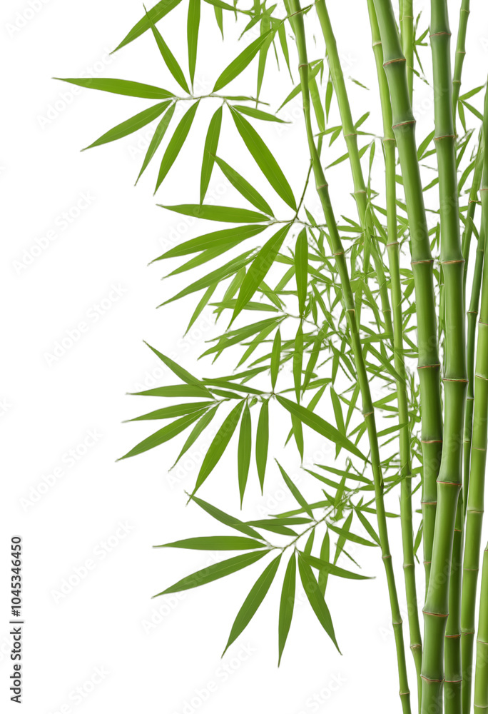 bamboo sticks and leaves isolated on transparent background bamboo sticks and leaves isolated on transparent background