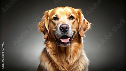 Wallpaper Mural Friendly golden retriever with shiny chrome metal texture, dog, pet, friendly, golden retriever,chrome, metal, shiny, texture Torontodigital.ca