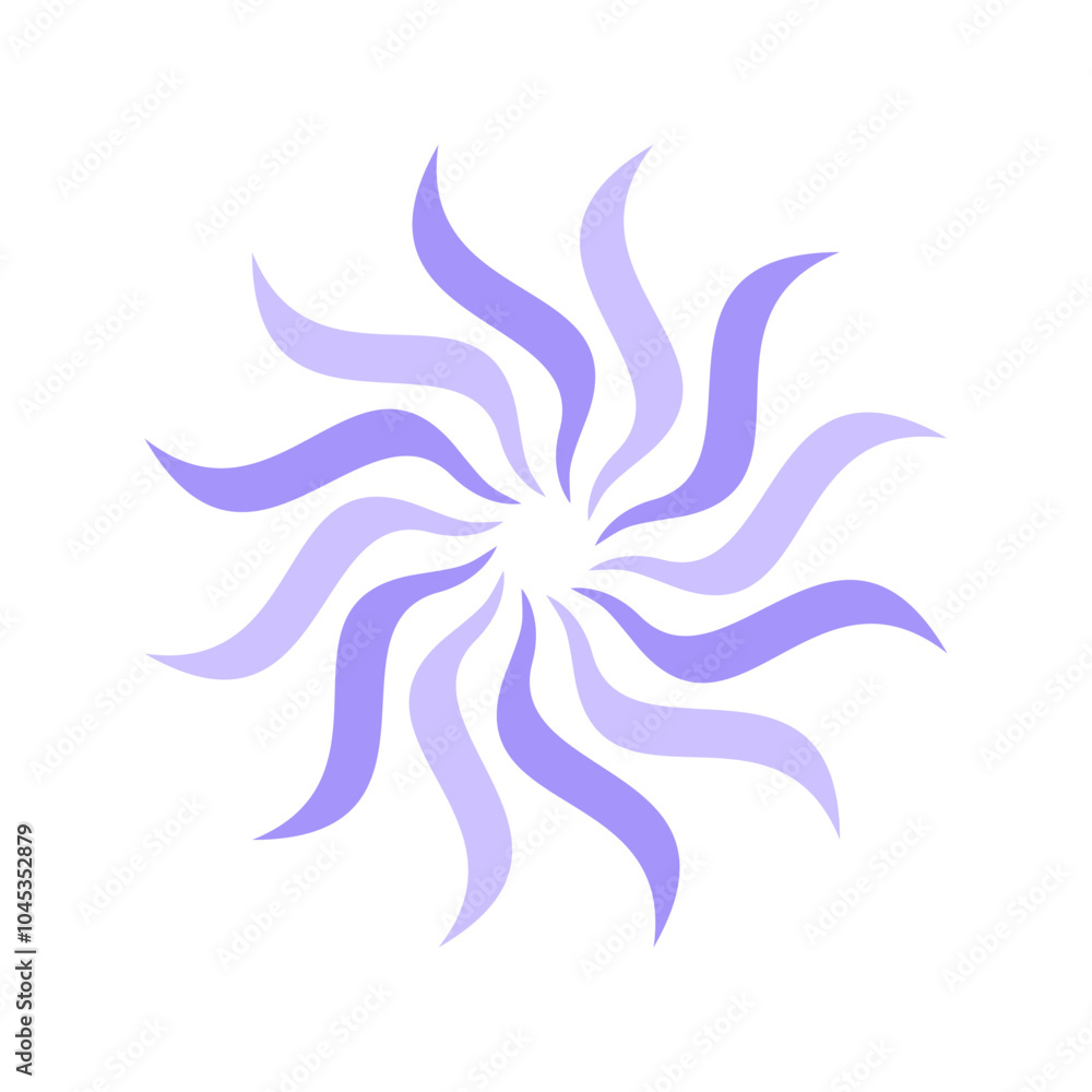 Fototapeta premium Simple purple circle elements vector illustration, abstract purple circle icon vector 