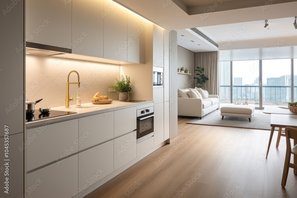 Kitchen floor architecture condominium. Kitchen floor architecture condominium.