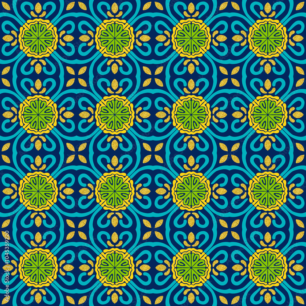 Decorative Art Nouveau Seamless Repeat Decorative Art Nouveau Seamless Repeat