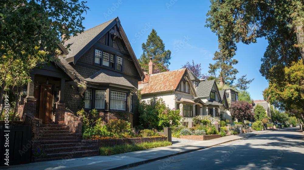 Charming Neighborhood with Tree-Lined Streets Charming Neighborhood with Tree-Lined Streets