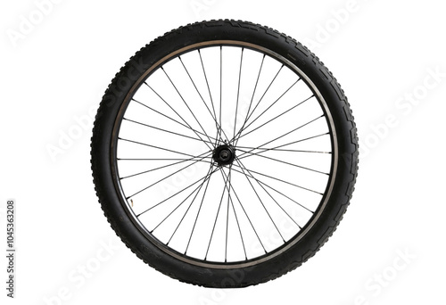 bicycle wheel isolated on white background