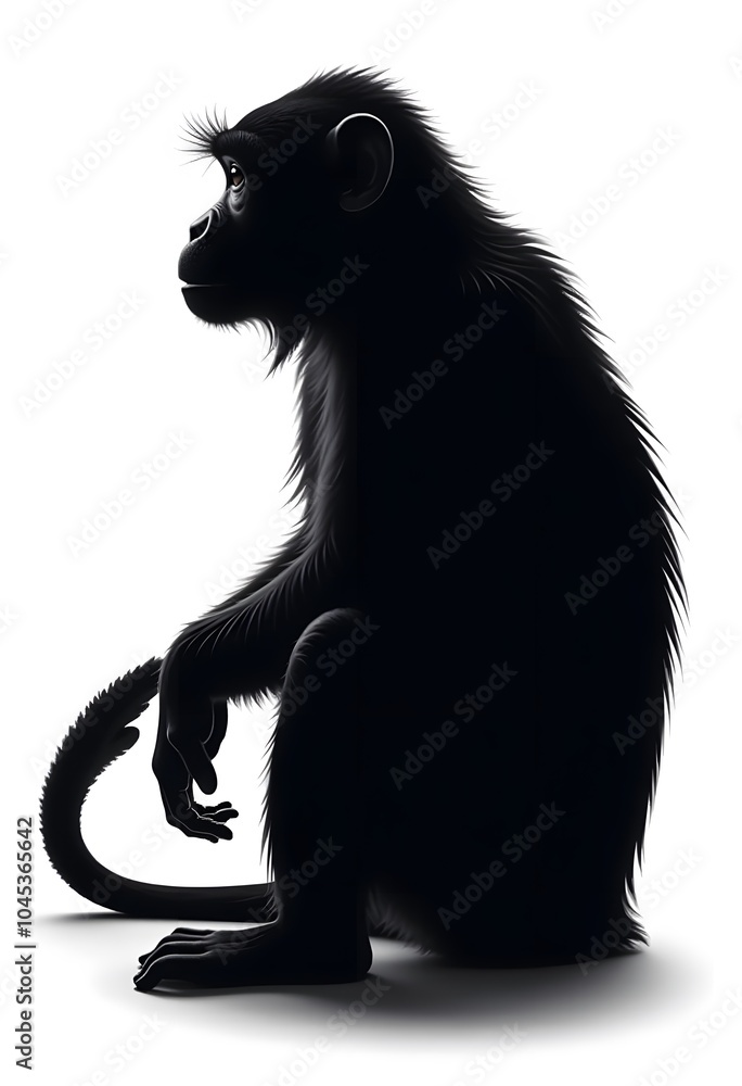 black faced monkey black faced monkey