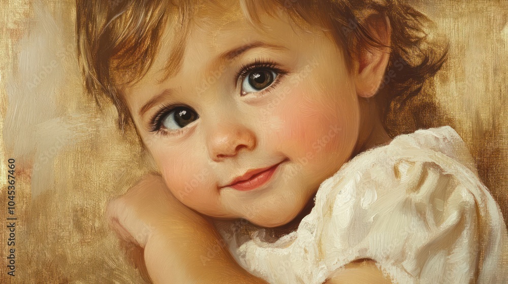 Portrait of a Toddler Girl with Soft Eyes Portrait of a Toddler Girl with Soft Eyes