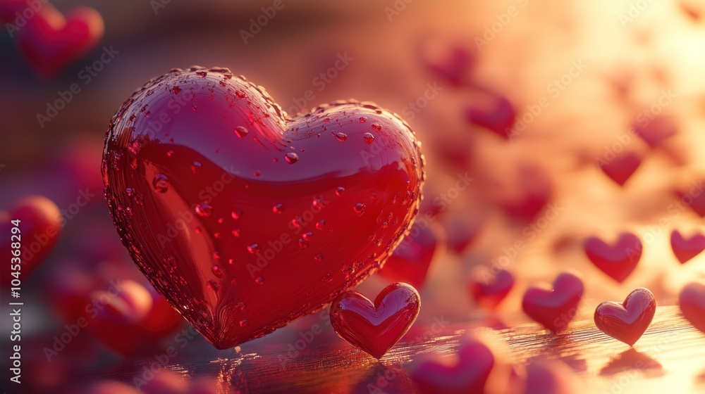 Romantic Heart Decoration for Valentine's Day Romantic Heart Decoration for Valentine's Day