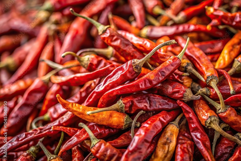 Close-Up Dried Chilies Spice Close-Up Dried Chilies Spice