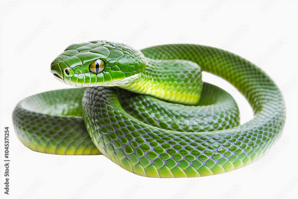 Snake Isolated On White: Cute green snake and vibrant skin texture,Snake Head, Attacking Snake, Viper, Reptiles , Serpent
Snake Isolated On White: Cute green snake and vibrant skin texture,Snake Head, Attacking Snake, Viper, Reptiles , Serpent