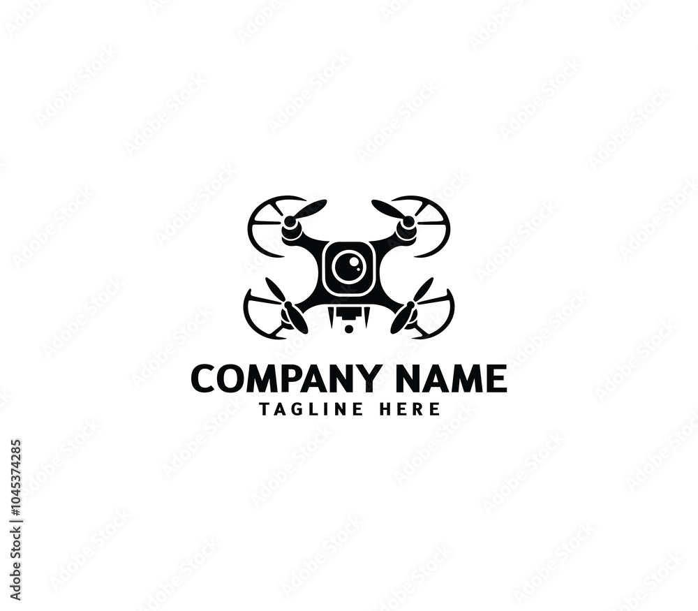 Vector drone logo design. Minimalist flying drone logo. modern drone logo. Simple Drone curved line Vector drone logo design. Minimalist flying drone logo. modern drone logo. Simple Drone curved line