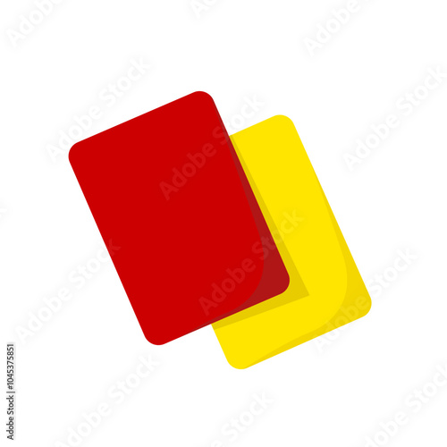 yellow and red referee cards