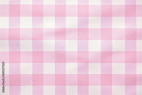 Pink pastel gingham backgrounds tablecloth repetition.