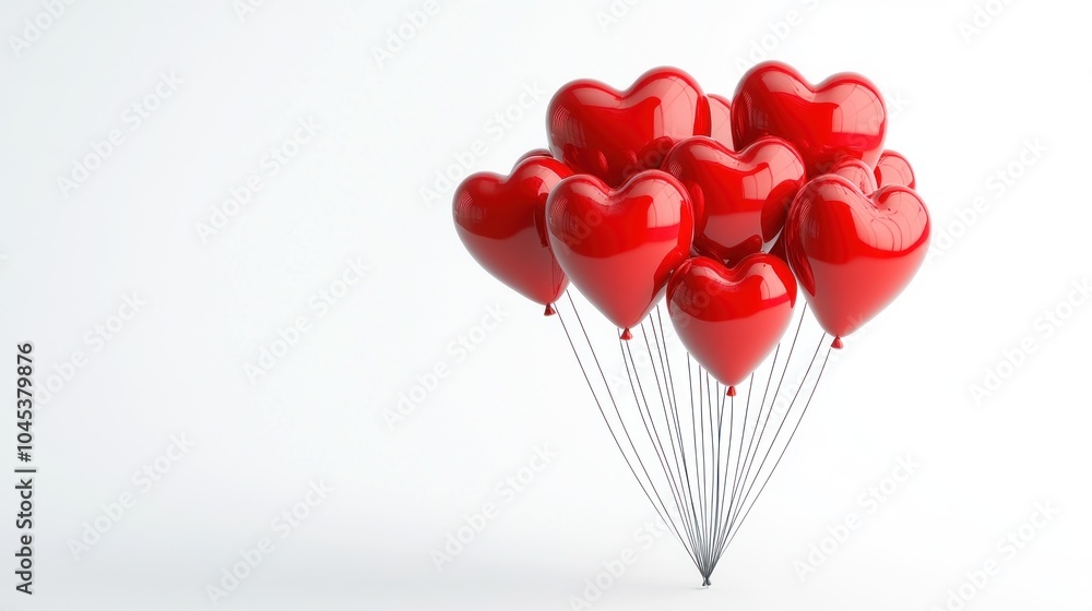 Bright Red Heart Balloons for Celebrations Bright Red Heart Balloons for Celebrations