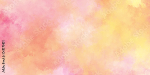 abstract watercolor background with yellow or pink color, subtle watercolor pink yellow gradient, Abstract bright and shinny lovely soft color watercolor background, 