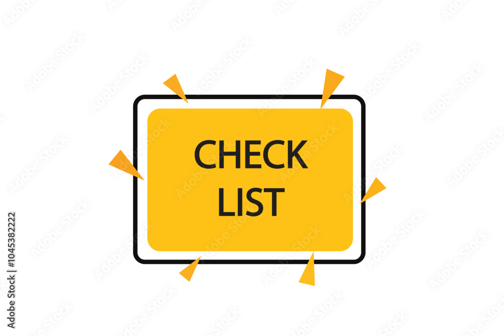 Obraz premium Printbutton web template,Speech,checklist,bubble, banner label