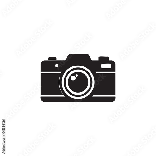 Black camera icon design art