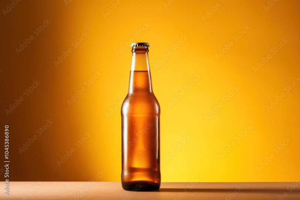 Beer bottle whit label glass drink lager. Beer bottle whit label glass drink lager.