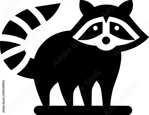 Playful Raccoon Nature Vector Design Element