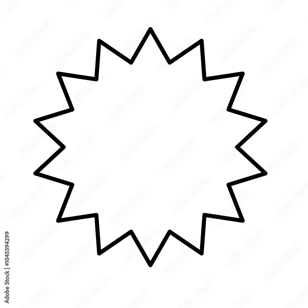 sunburst starburst black outline frame sunburst starburst black outline frame