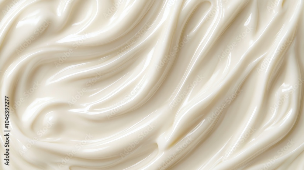 Creamy White Texture Background, Smooth Cosmetic Product Swirls, Makeup Foundation Strokes Creamy White Texture Background, Smooth Cosmetic Product Swirls, Makeup Foundation Strokes
