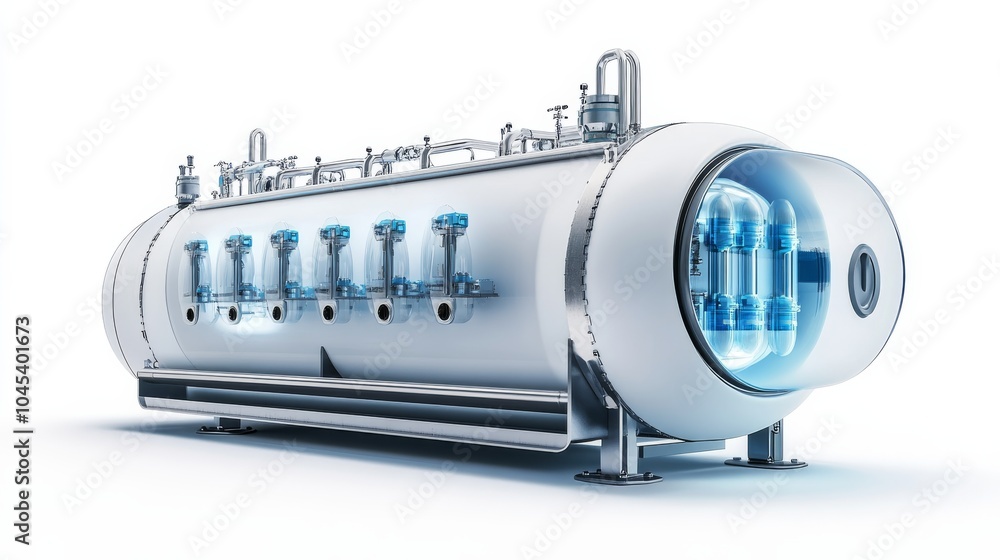 CO2 utilization technology, converting CO2 into energy, futuristic equipment, isolated, white background CO2 utilization technology, converting CO2 into energy, futuristic equipment, isolated, white background