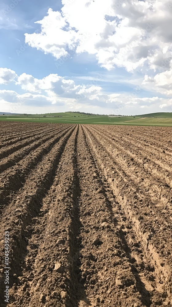 Freshly Plowed Field Ready for Planting Freshly Plowed Field Ready for Planting