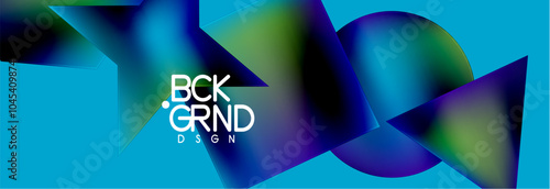 Fluid color geometric shapes abstract background. Vector Illustration For Wallpaper, Banner, Background, Card, Book Illustration, landing page