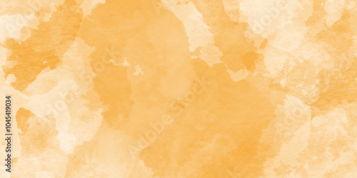 Yellow watercolor vector art background for cards, flyer, poster,Watercolor illustration for art, craft, and design projects,art abstract yellow watercolor painting textured design on white paper back