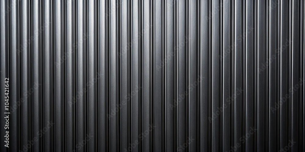 Obraz premium luxurious black corrugated metal background and texture