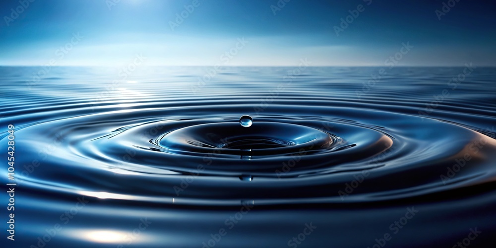 natural water surface with abstract black softness Panoramic natural water surface with abstract black softness Panoramic