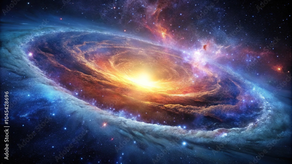 Obraz premium nebula formation gravitational collapse minimalism