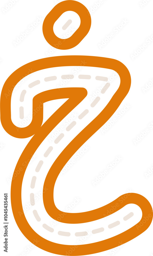 Naklejka premium Hijaiyah arabic letter Line art