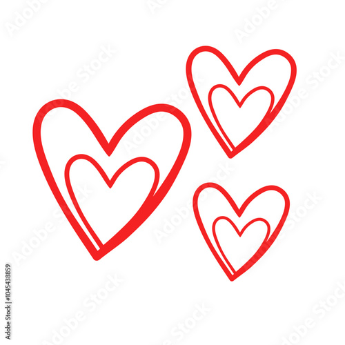 Wallpaper Mural Heart Love Doodle  Torontodigital.ca