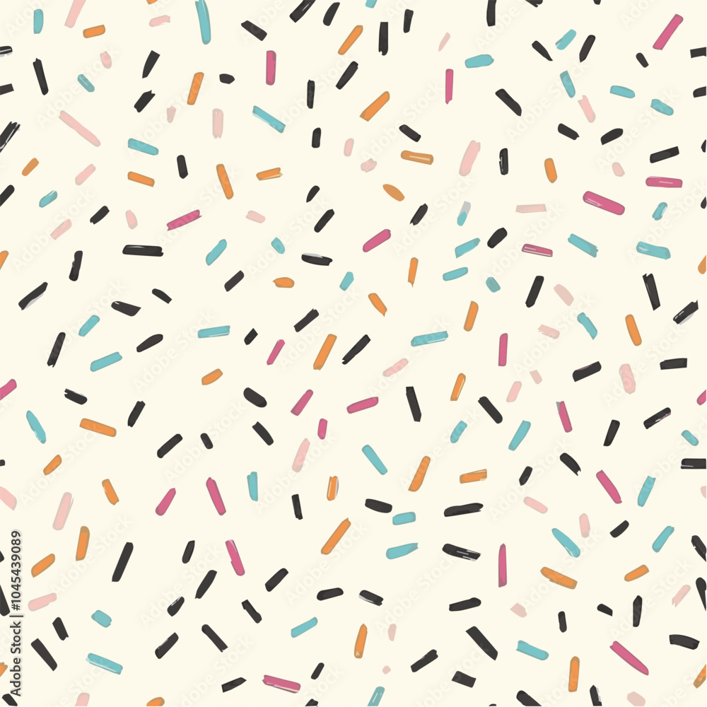Illustration seamless pattern of Hand Drawn Confetti Style Illustration seamless pattern of Hand Drawn Confetti Style