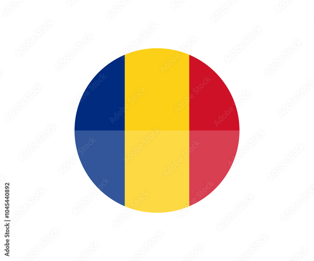 Romania flag in circle icon. National flag of Romania illustration on transparent background PNG. Romania flag in circle icon. National flag of Romania illustration on transparent background PNG.
